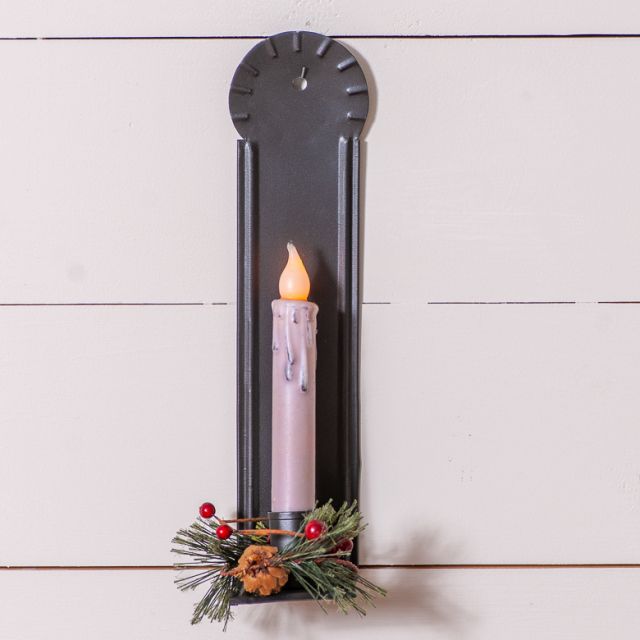 Mary's Sconce in Smokey Black