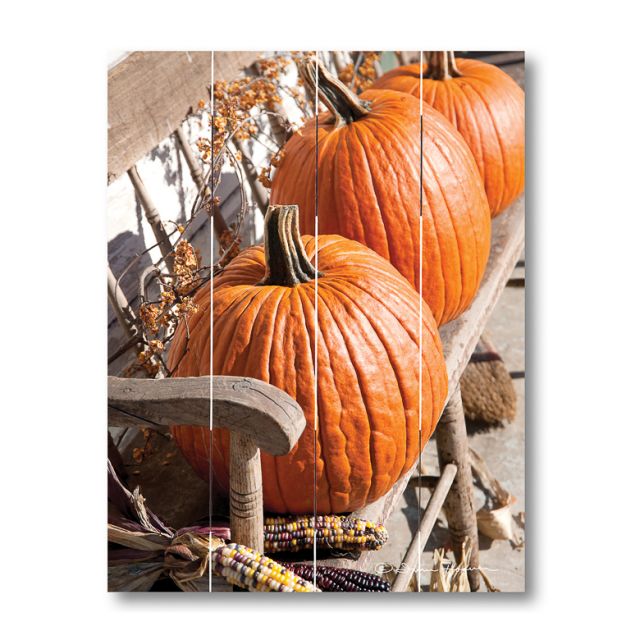 Pumpkin Bench Pallet Art