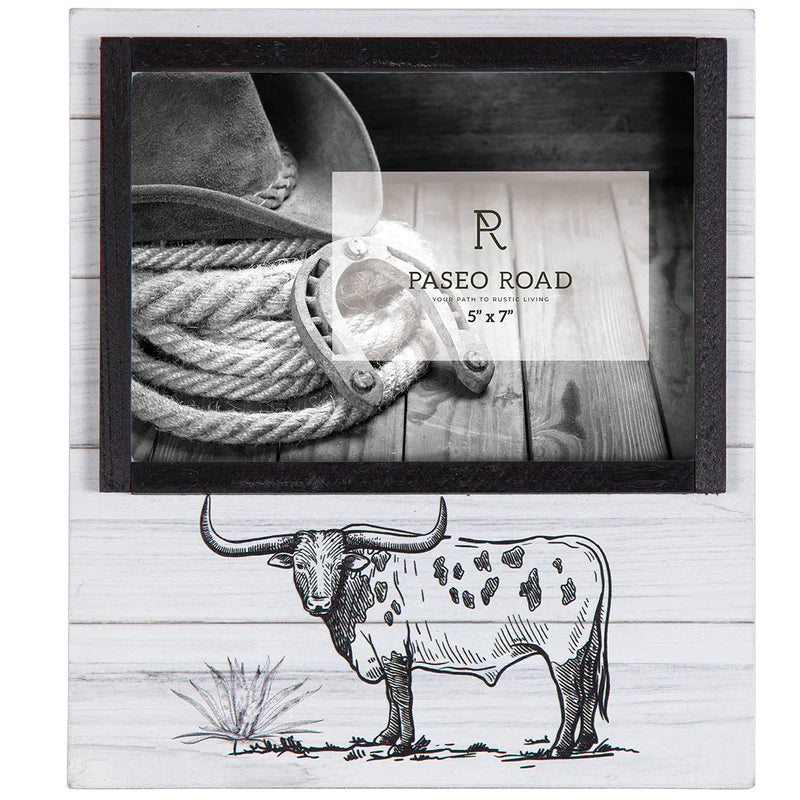 RANCH LIFE STEER PICTURE FRAME