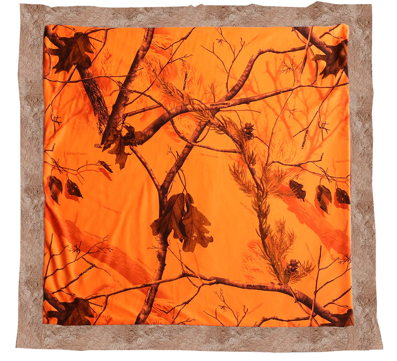 Realtree AP Blaze Orange Baby Blanket