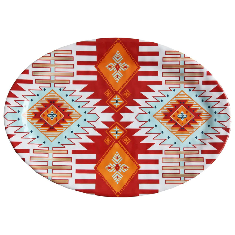 SOUTHWEST MOTIF 14-PC MELAMINE DINNERWARE SET