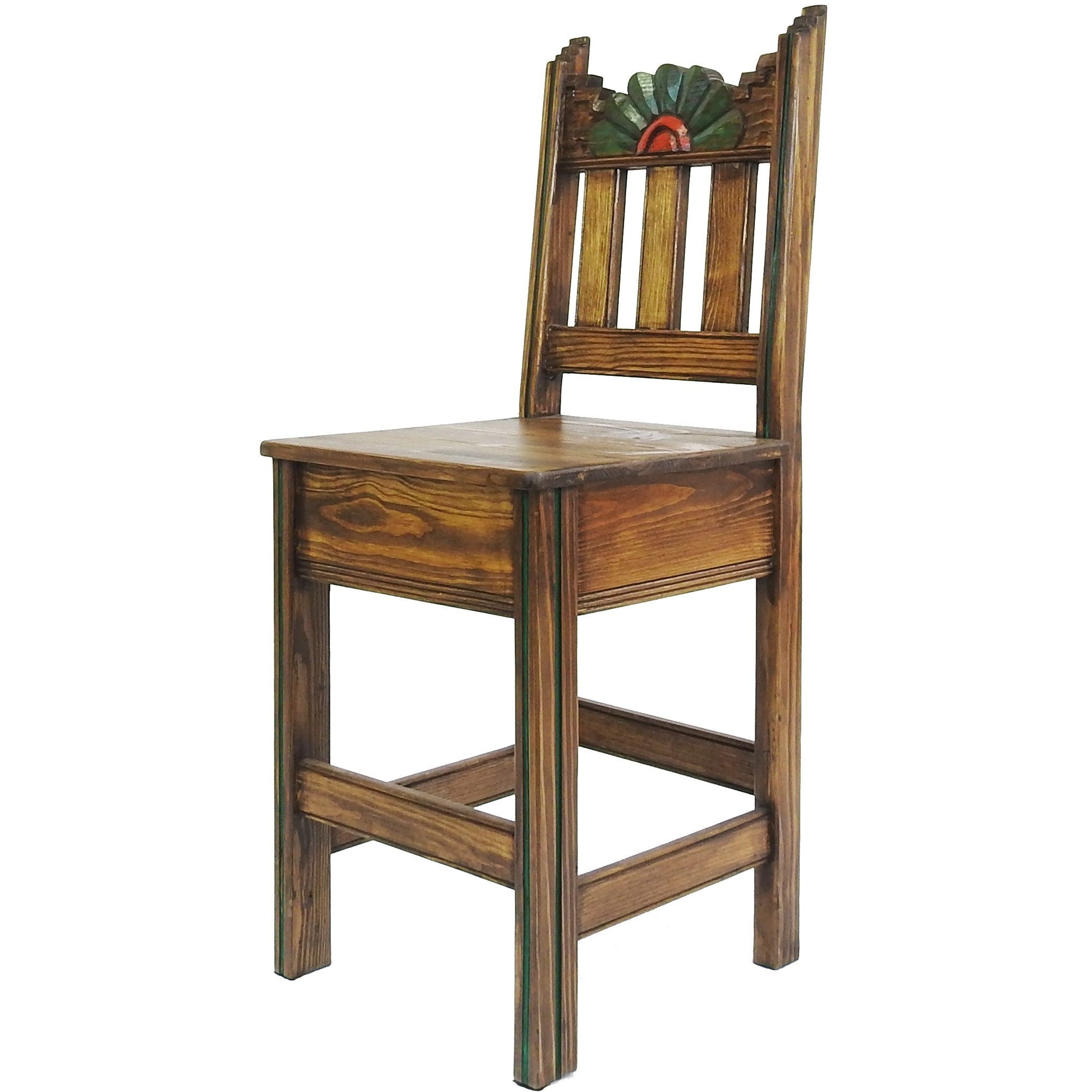 Rustics for Less Southwest Bar Stool - Thumbnail 2
