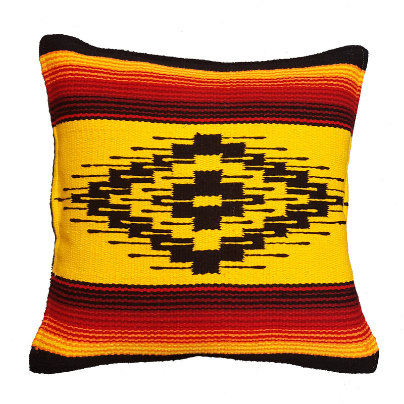 Southwest Wool Pillow Yellow