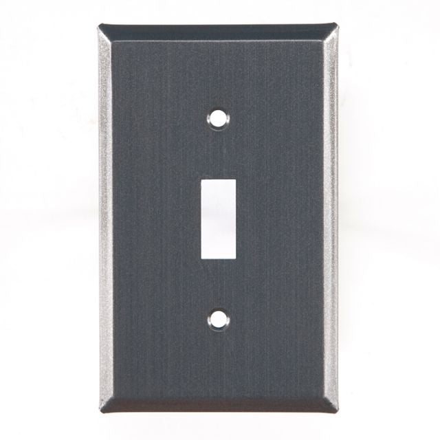 Single Switch Unpierced Cover in Country Tin