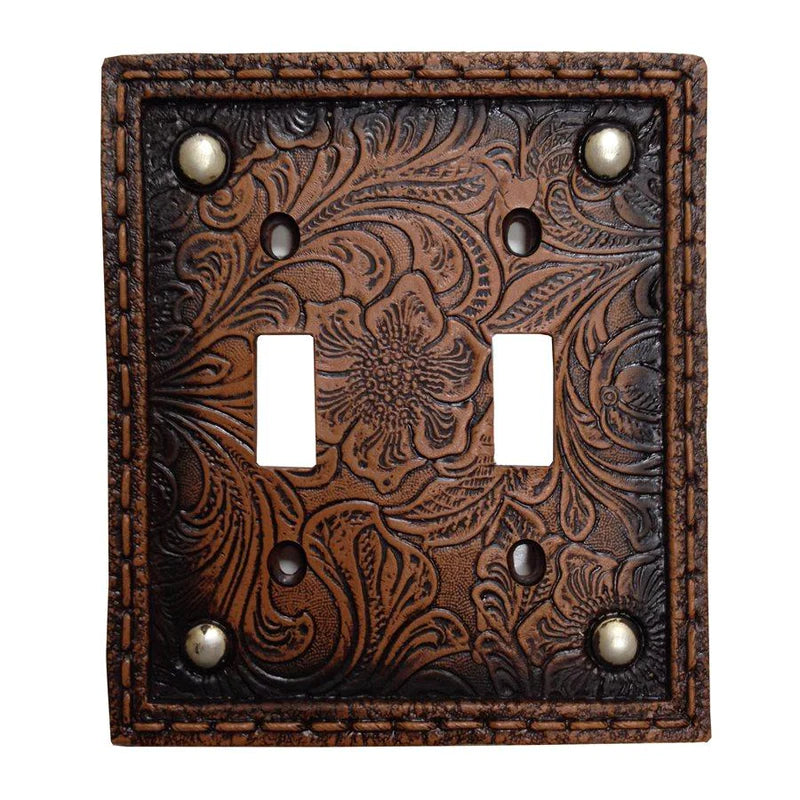 TOOLED RESIN W/ STUD DOUBLE SWITCH WALL PLATE