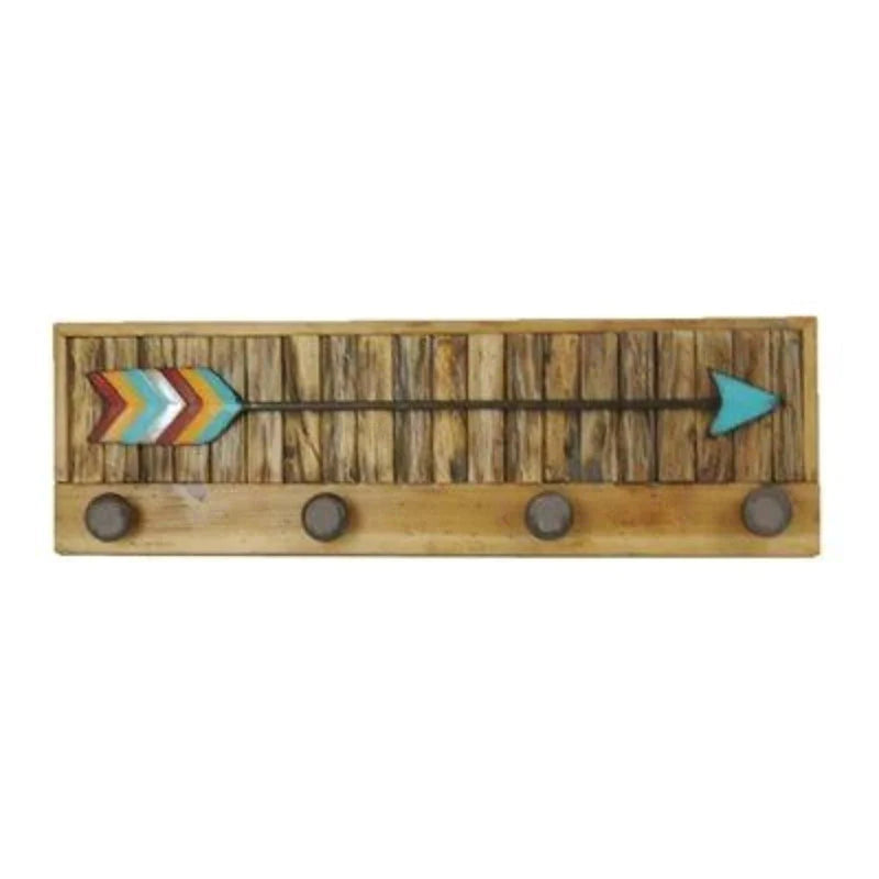 TURQUOISE ARROW W/ KNOBS WALL HANGING
