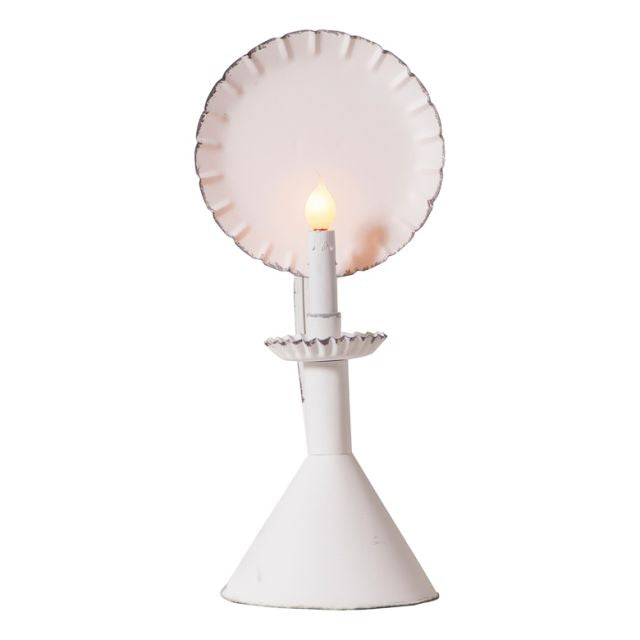 Chamberstick Candleholder in Rustic White – Rustics for Less