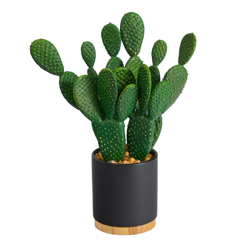 10” Cactus Succulent Artificial Plant in Planter by Nearly Natural