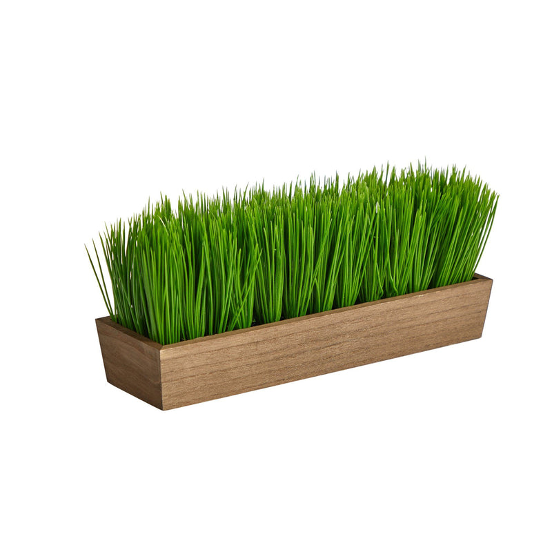 12” Grass Artificial Plant in Decorative Planter by Nearly Natural