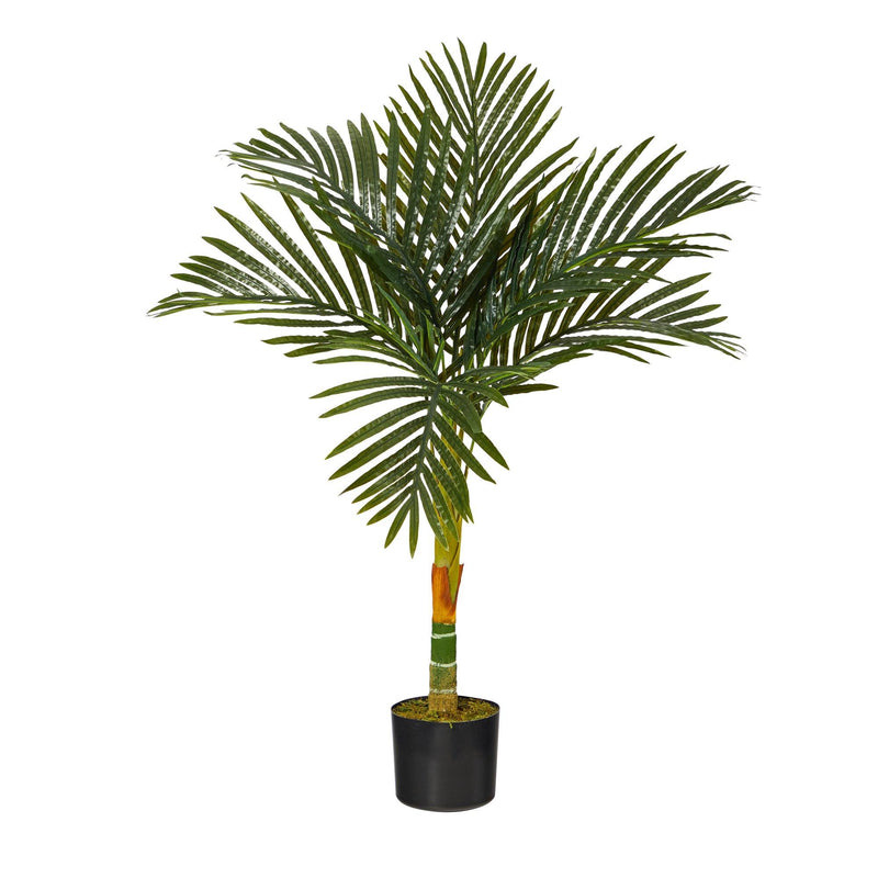 3’ Single Stalk Golden Cane Artificial Palm Tree by Nearly Natural