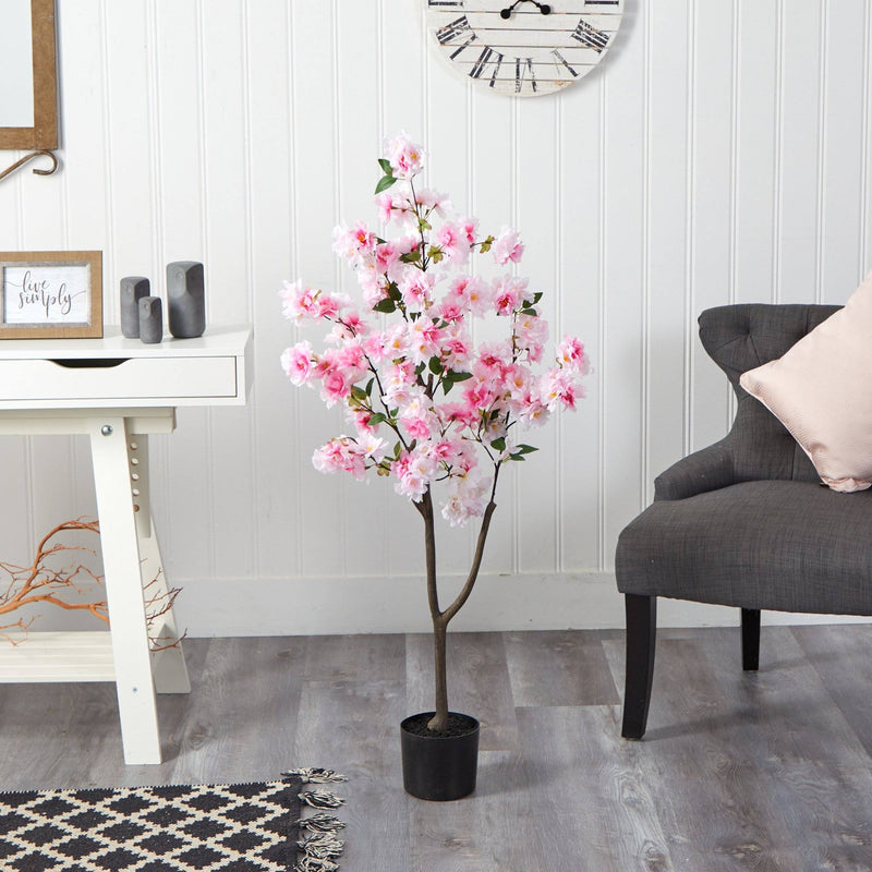 4’ Cherry Blossom Artificial Tree by Nearly Natural