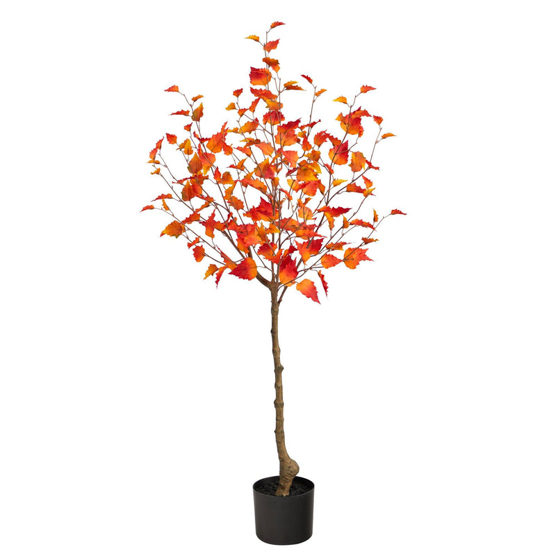 4’ Fall Birch Artificial Autumn Tree by Nearly Natural