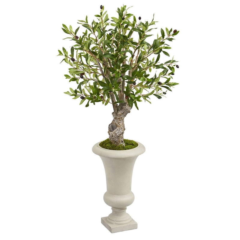 40” Olive Artificial Tree in Urn by Nearly Natural