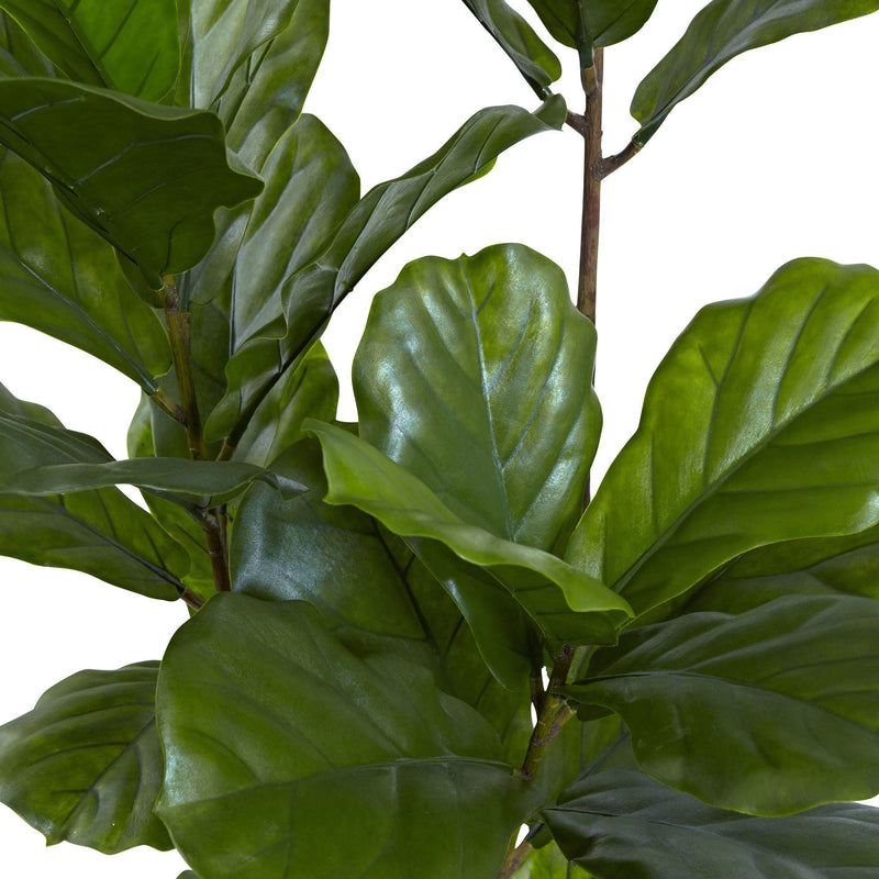 65” Fiddle Leaf Tree UV Resistant (Indoor/Outdoor) by Nearly Natural