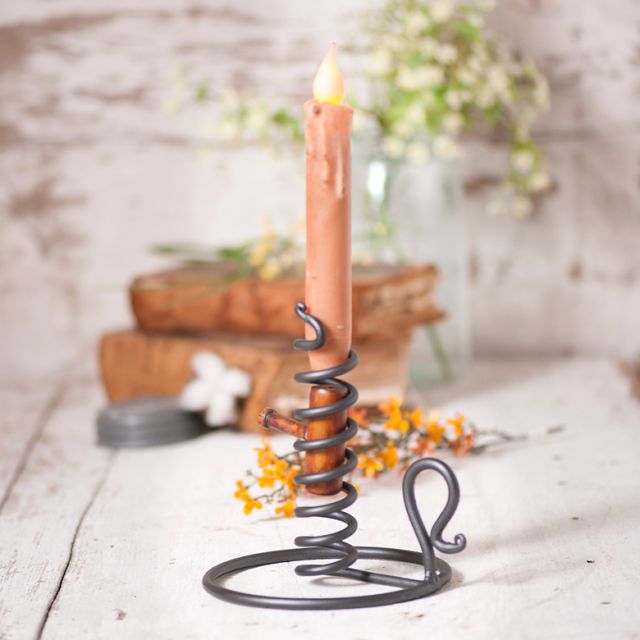 Courting Candle Stand in Smokey Black