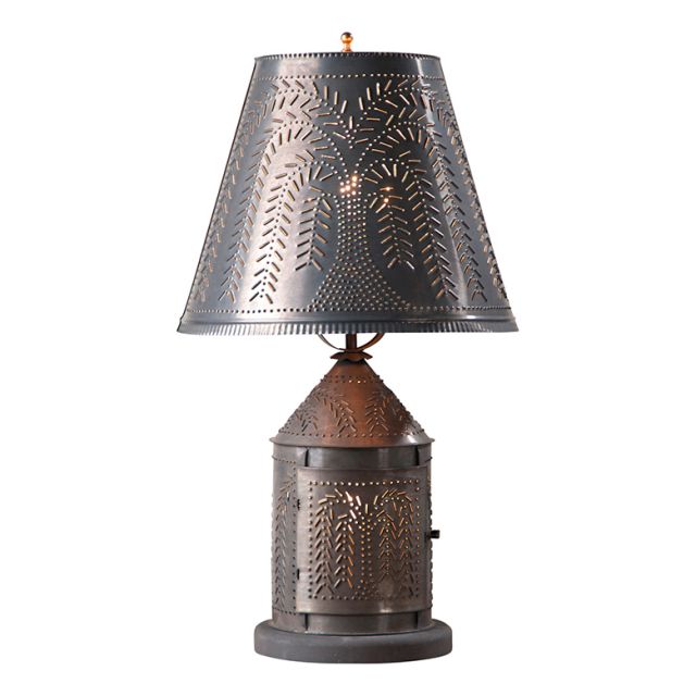 Fireside Lamp with Willow Shade in Kettle Black