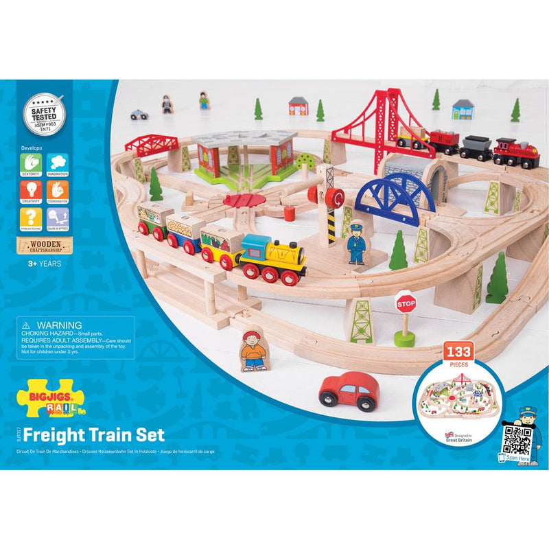 Freight Train Set by Bigjigs Toys US