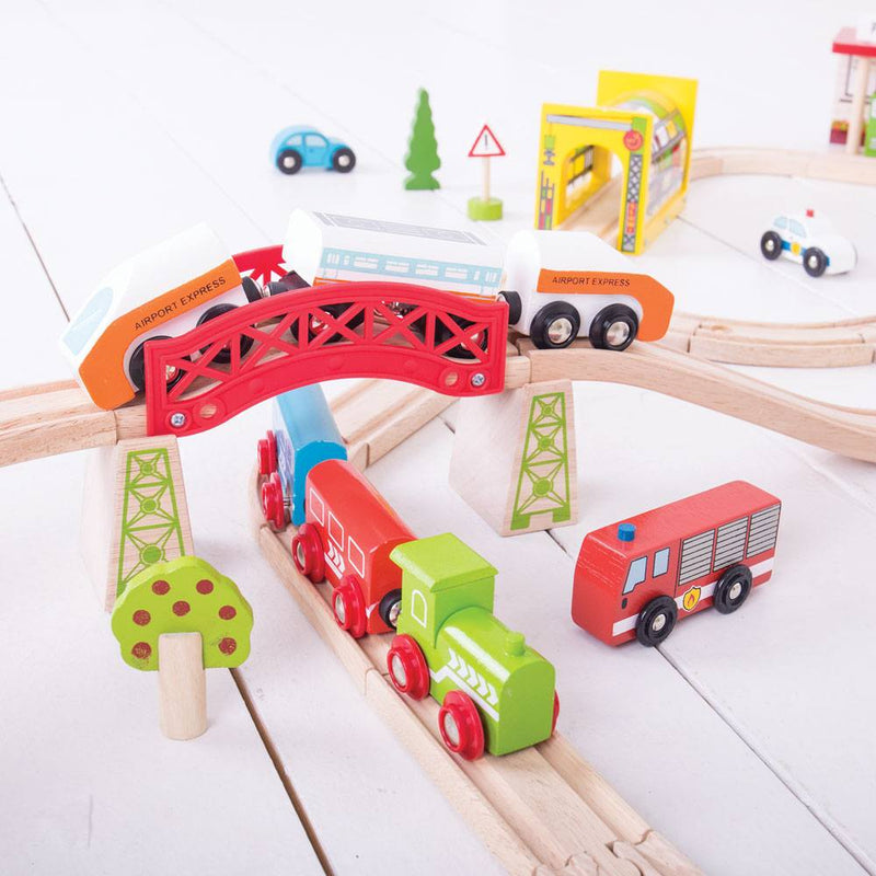 Transport Train Set by Bigjigs Toys US