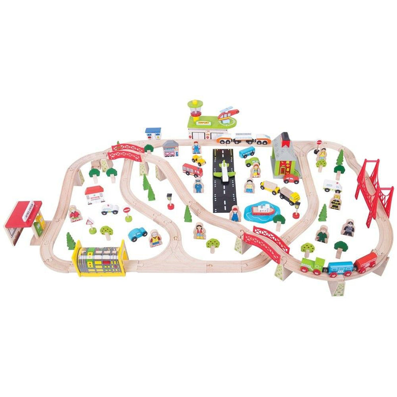 Transport Train Set by Bigjigs Toys US