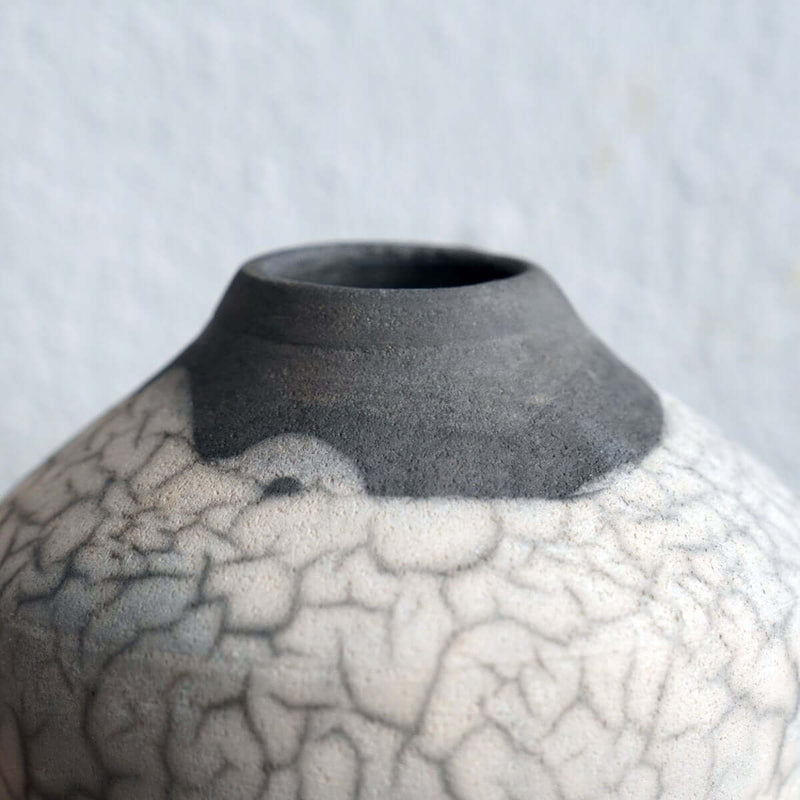 Inaka Ceramic Raku Vase - RAAQUU Basics handmade pottery home decor by RAAQUU