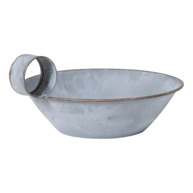 Round Tapered Pan in Weathered Zinc