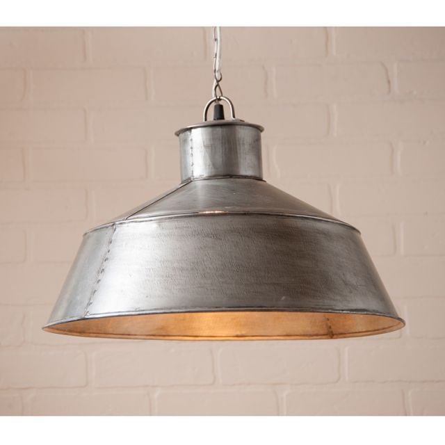 Springhouse Pendant in Brushed Tin