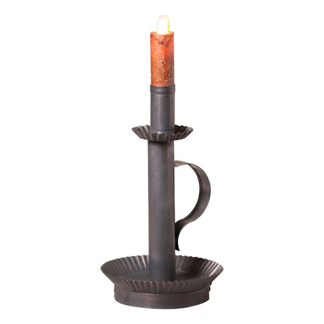 Tall Candlestick in Kettle Black