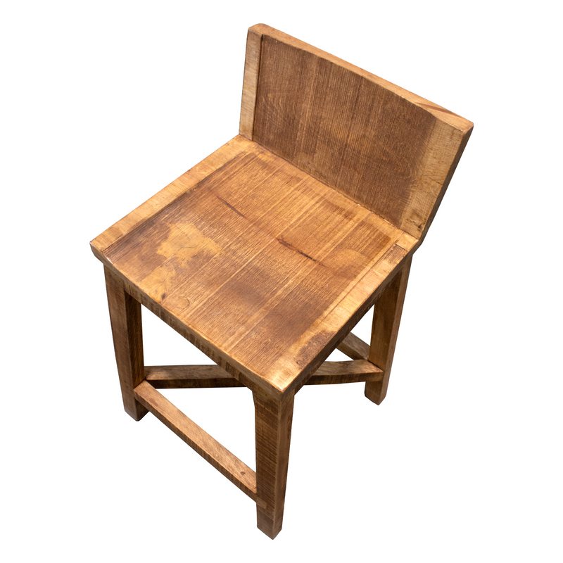 Cabana Console Bar stool in Medium Wax Finish