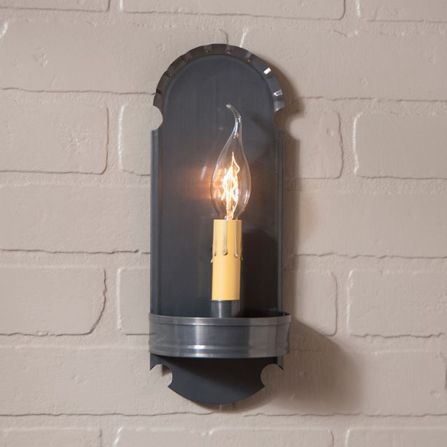Foot Sconce in Country Tin